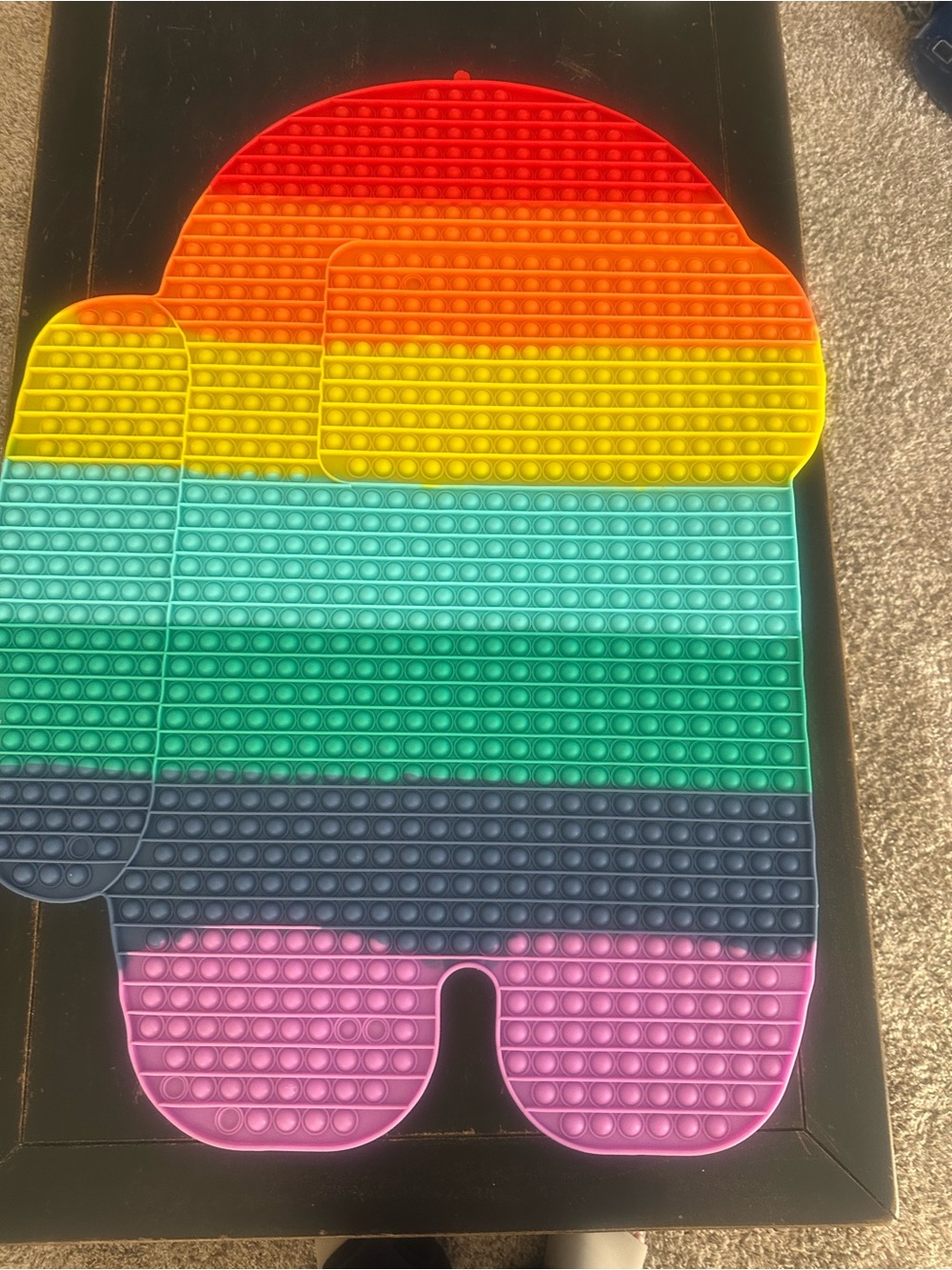 Rainbow Among Us Giant Pop It Sensory Toy